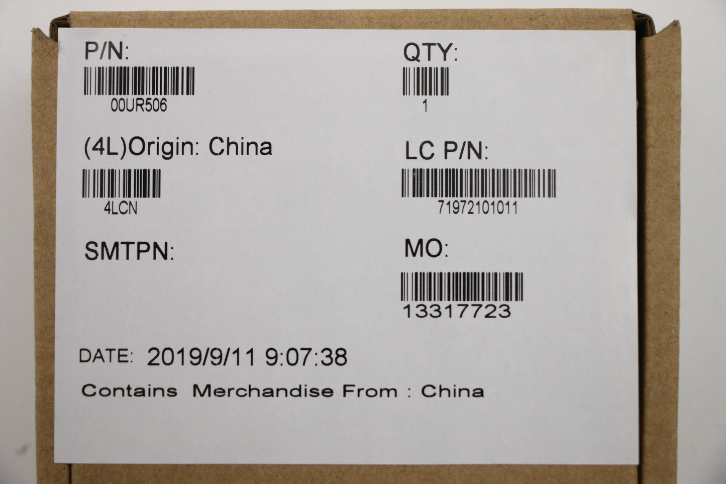 Lenovo Cable Conn Set 12D Drapho - 00UR506