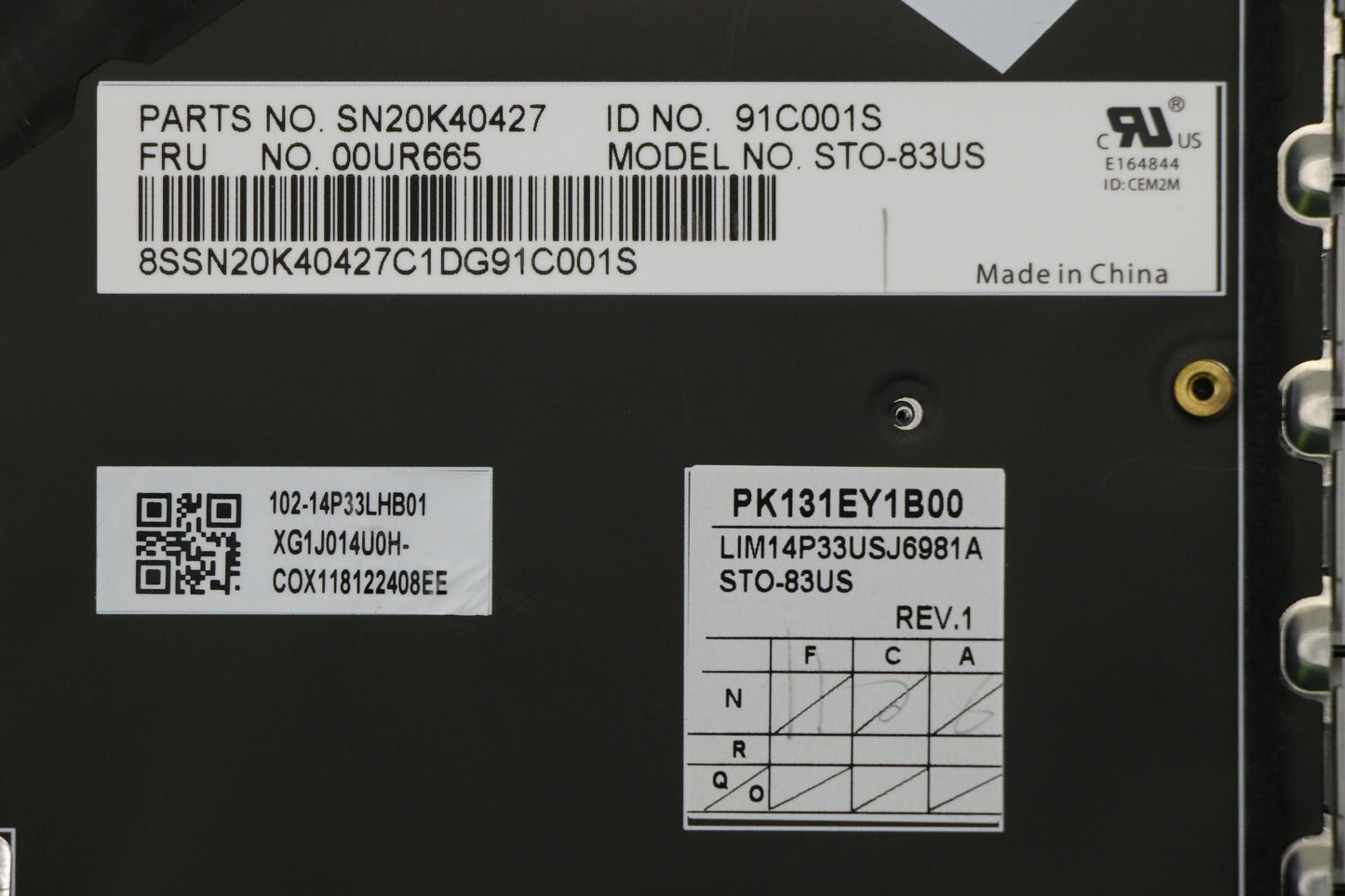Lenovo Ki Keyboards Internal - 00UR665