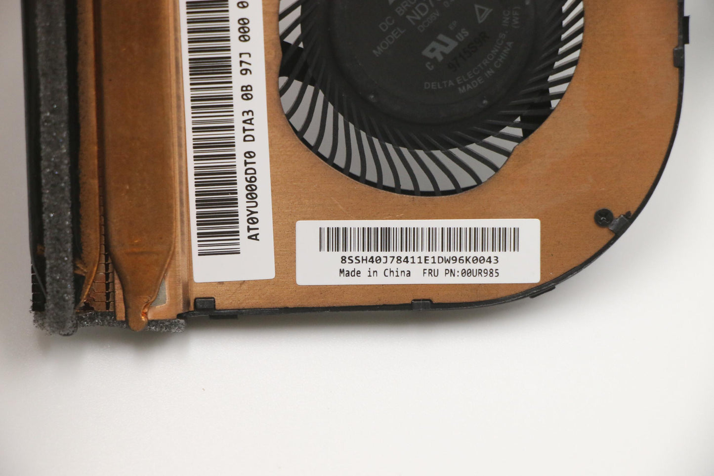 Lenovo Heatsink Uma,Thermal,W/Fan,Del - 00UR985