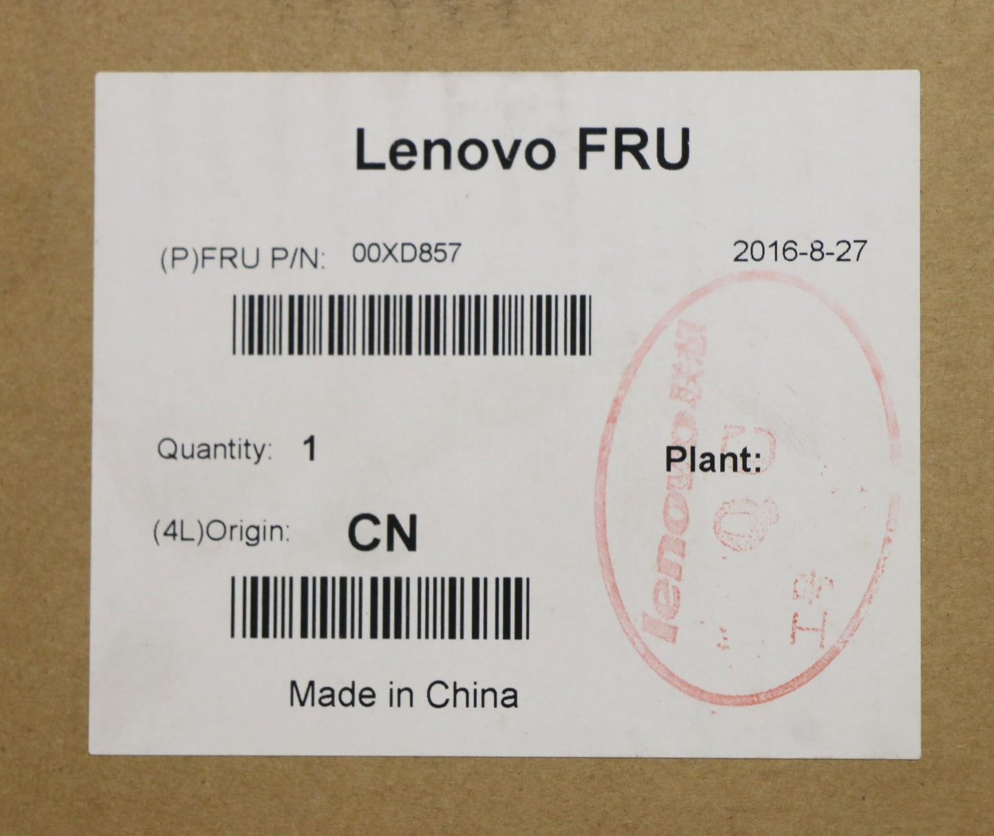 Lenovo Ma Mechanical Assemblies - 00XD857