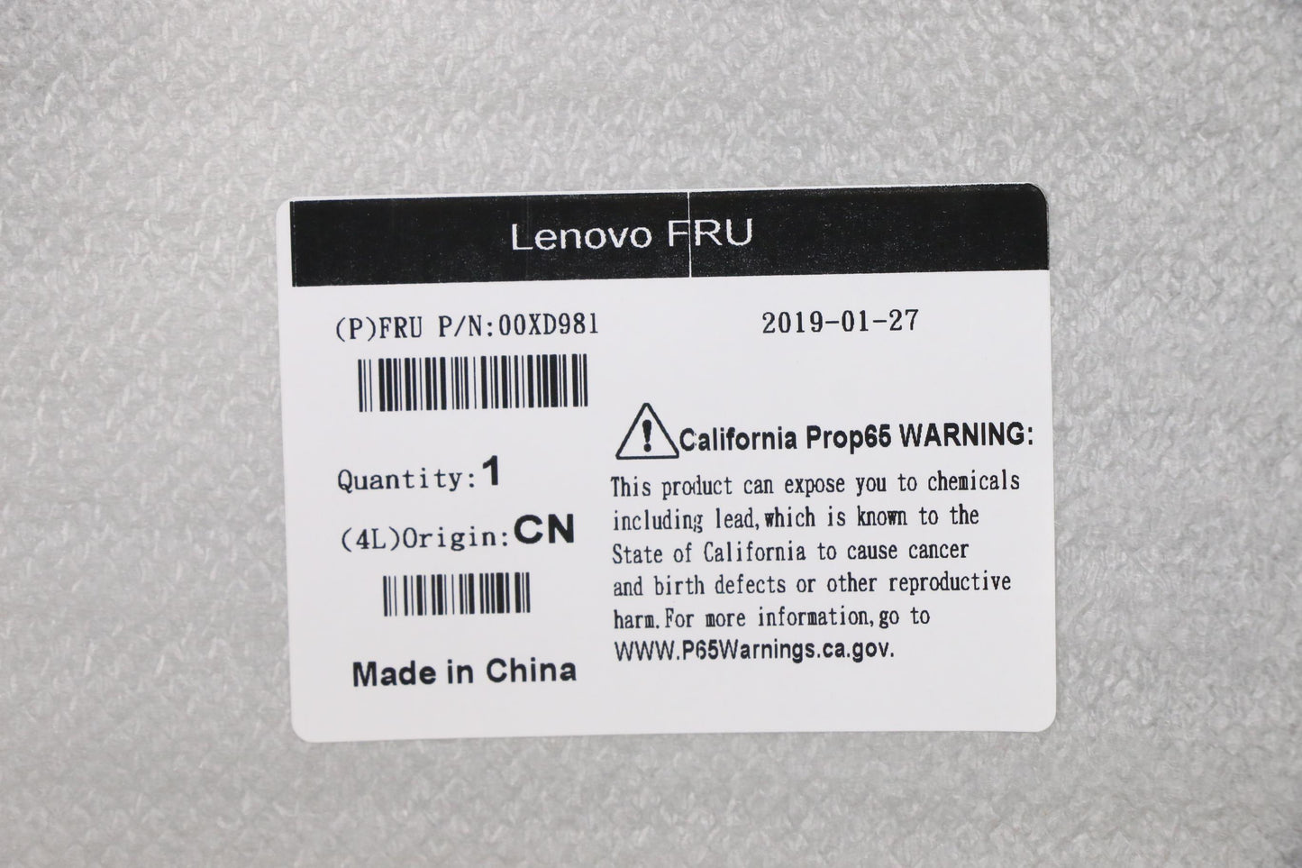 Lenovo 00XD981 Ma Mechanical Assemblies