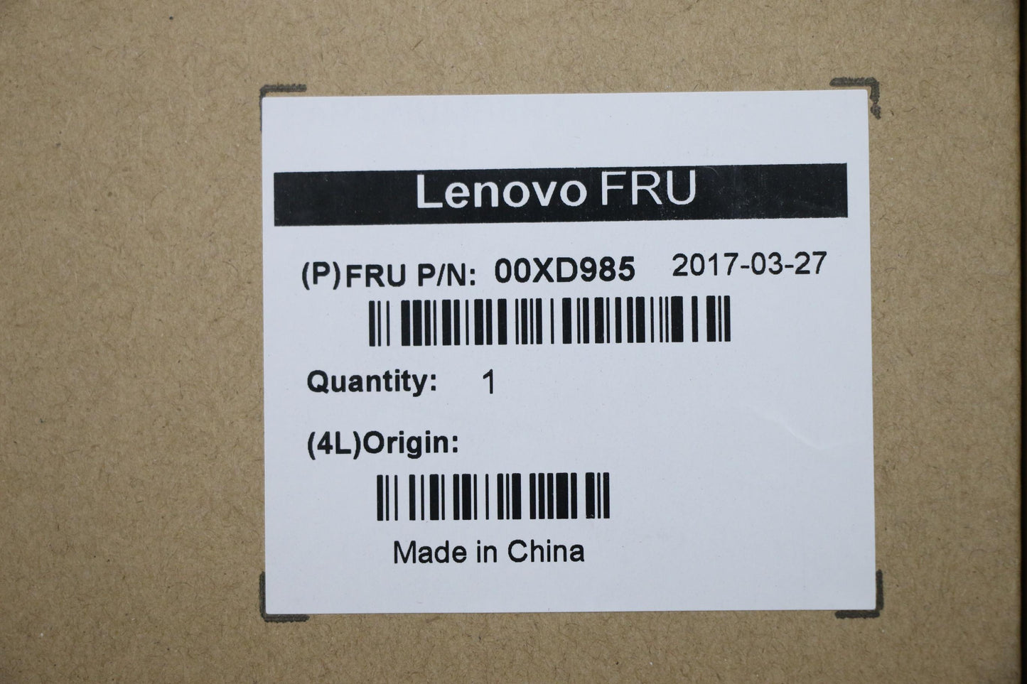 Lenovo Ma Mechanical Assemblies - 00XD985