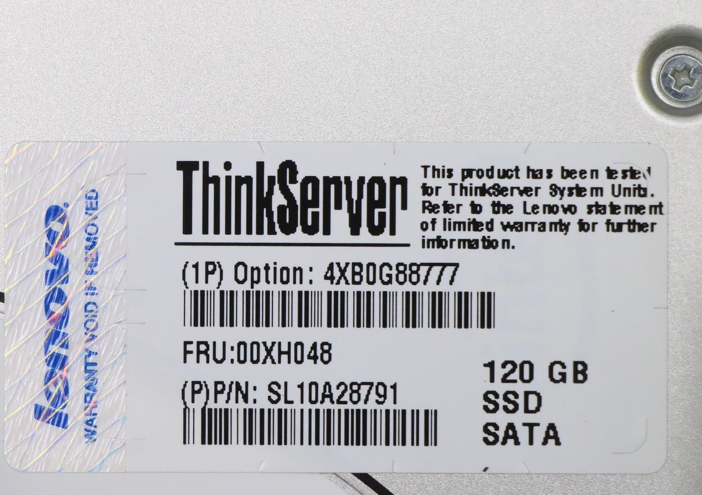 Lenovo Sd Solid State Drives - 00XH048