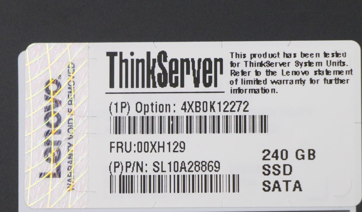 Lenovo Sd Solid State Drives - 00XH129