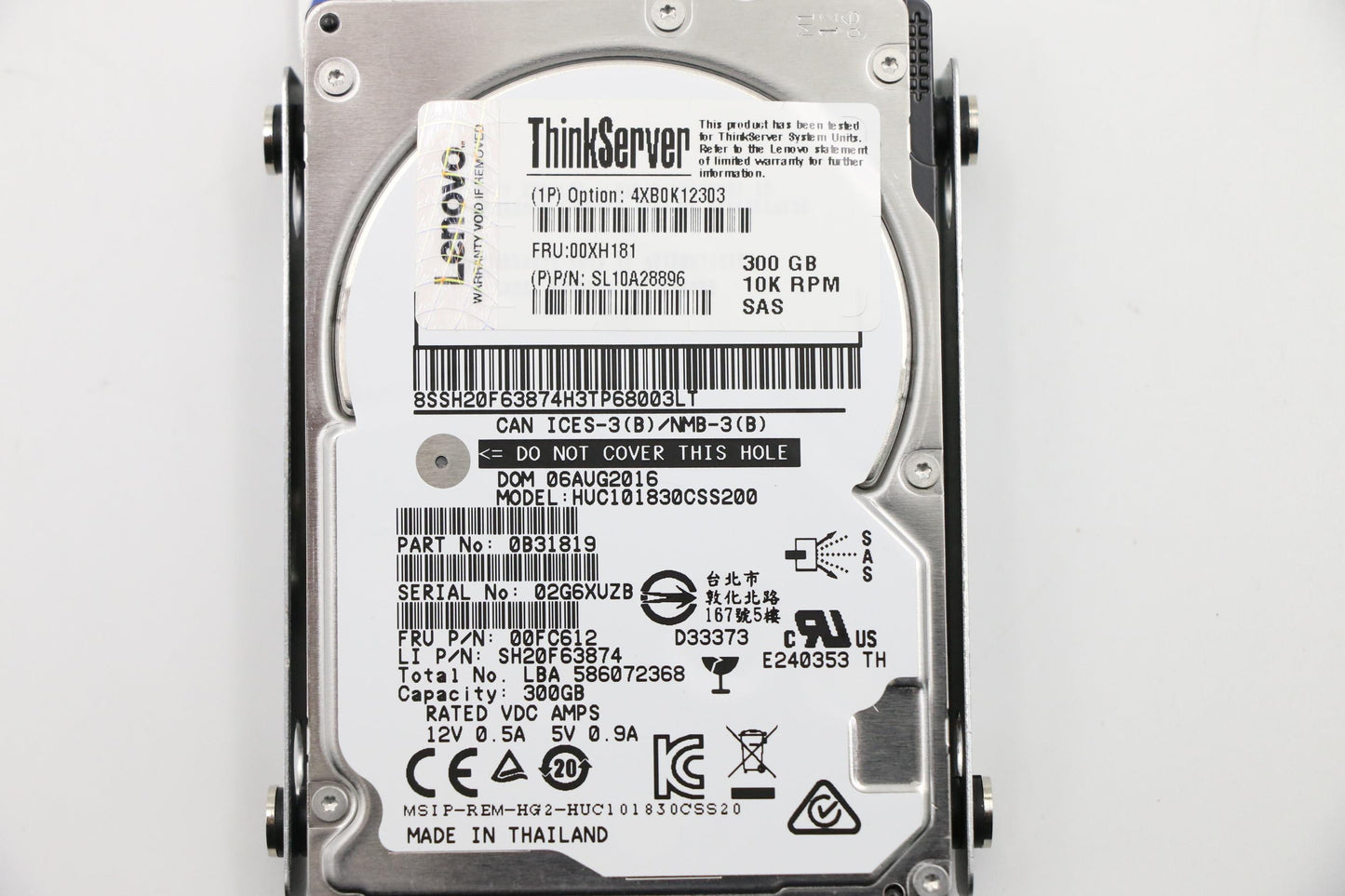 Lenovo 00XH181 Hd Hard Drives