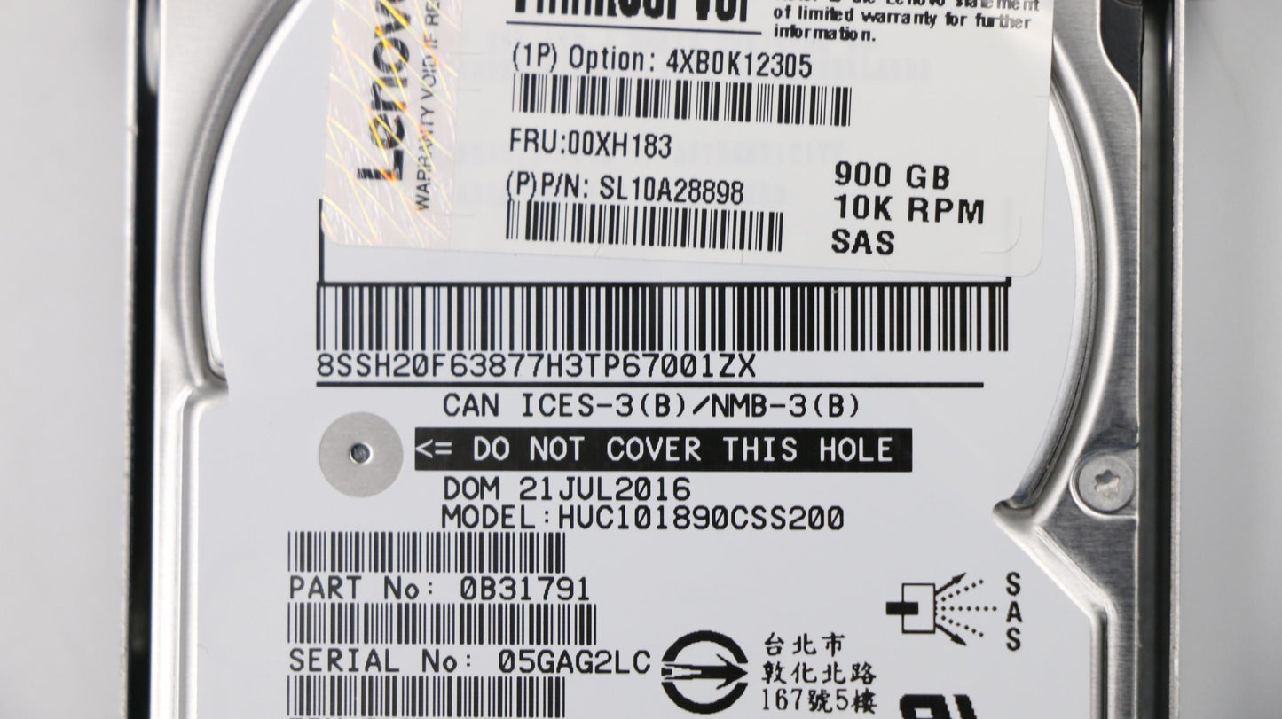 Lenovo 00XH183 Hd Hard Drives