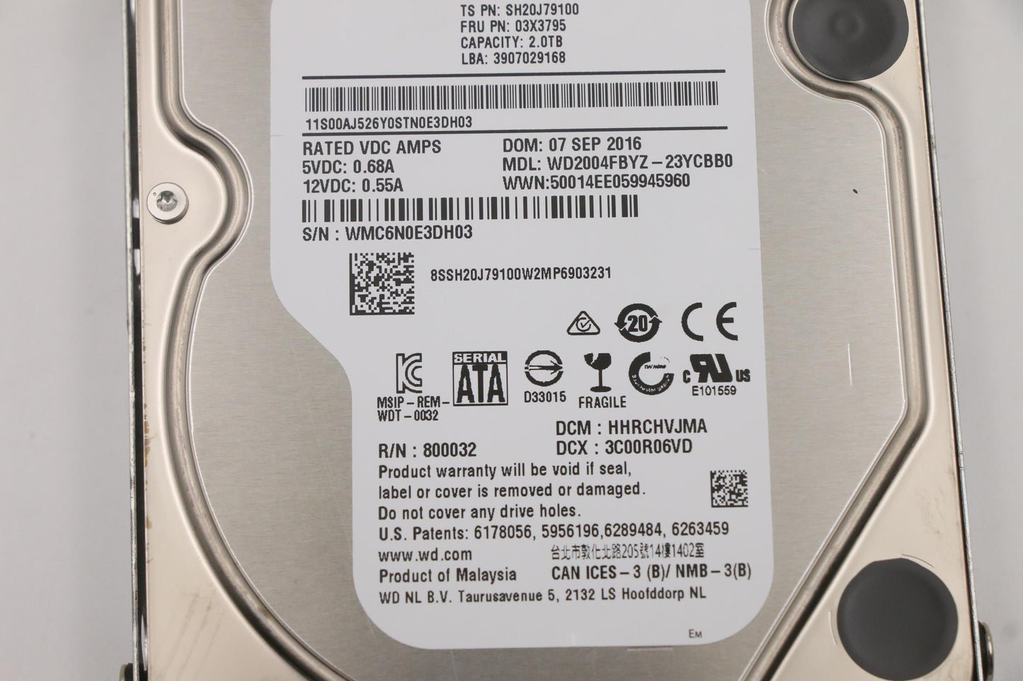 Lenovo 00XH191 Hd Hard Drives