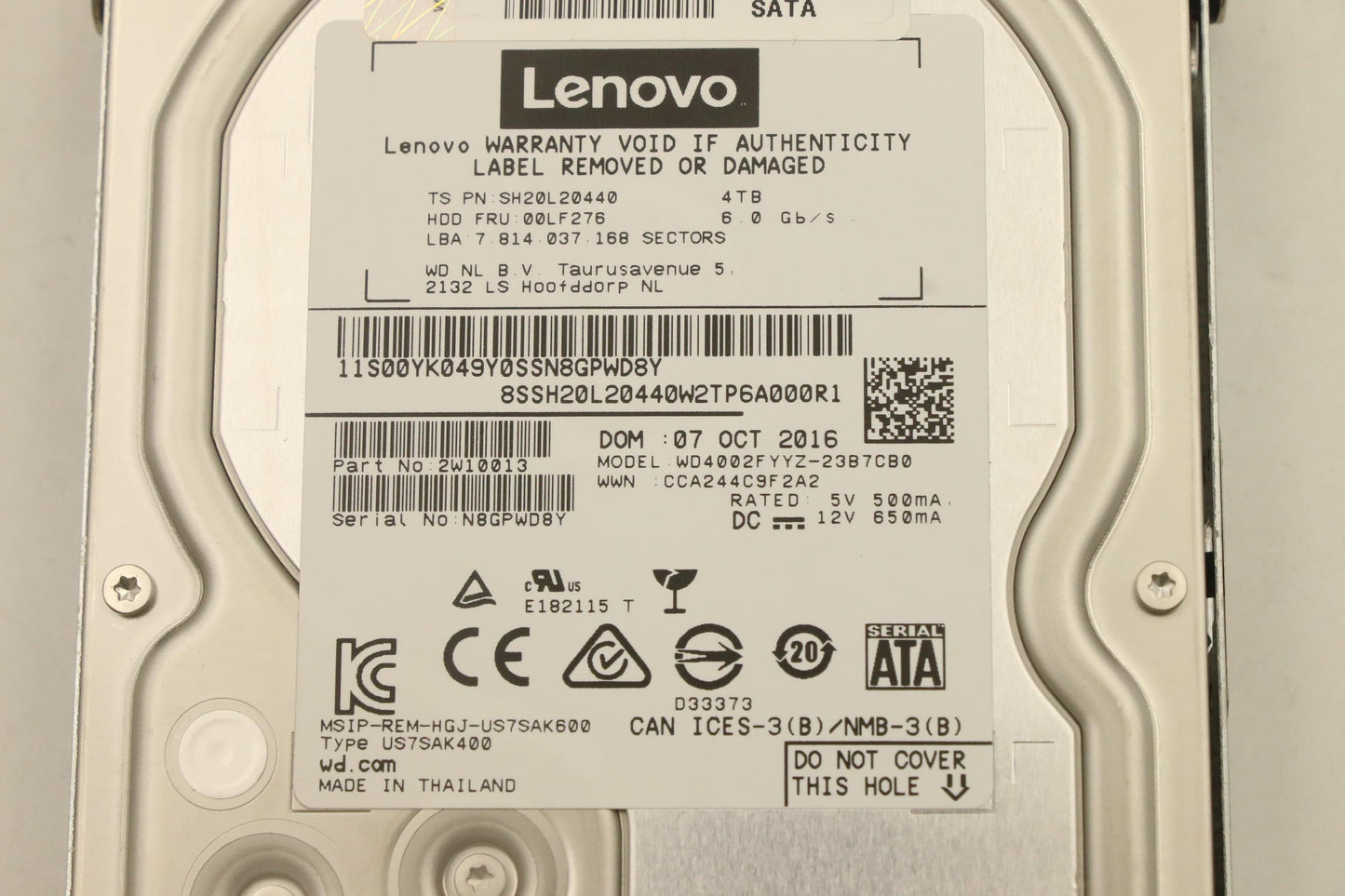 Lenovo 00XH192 Hd Hard Drives