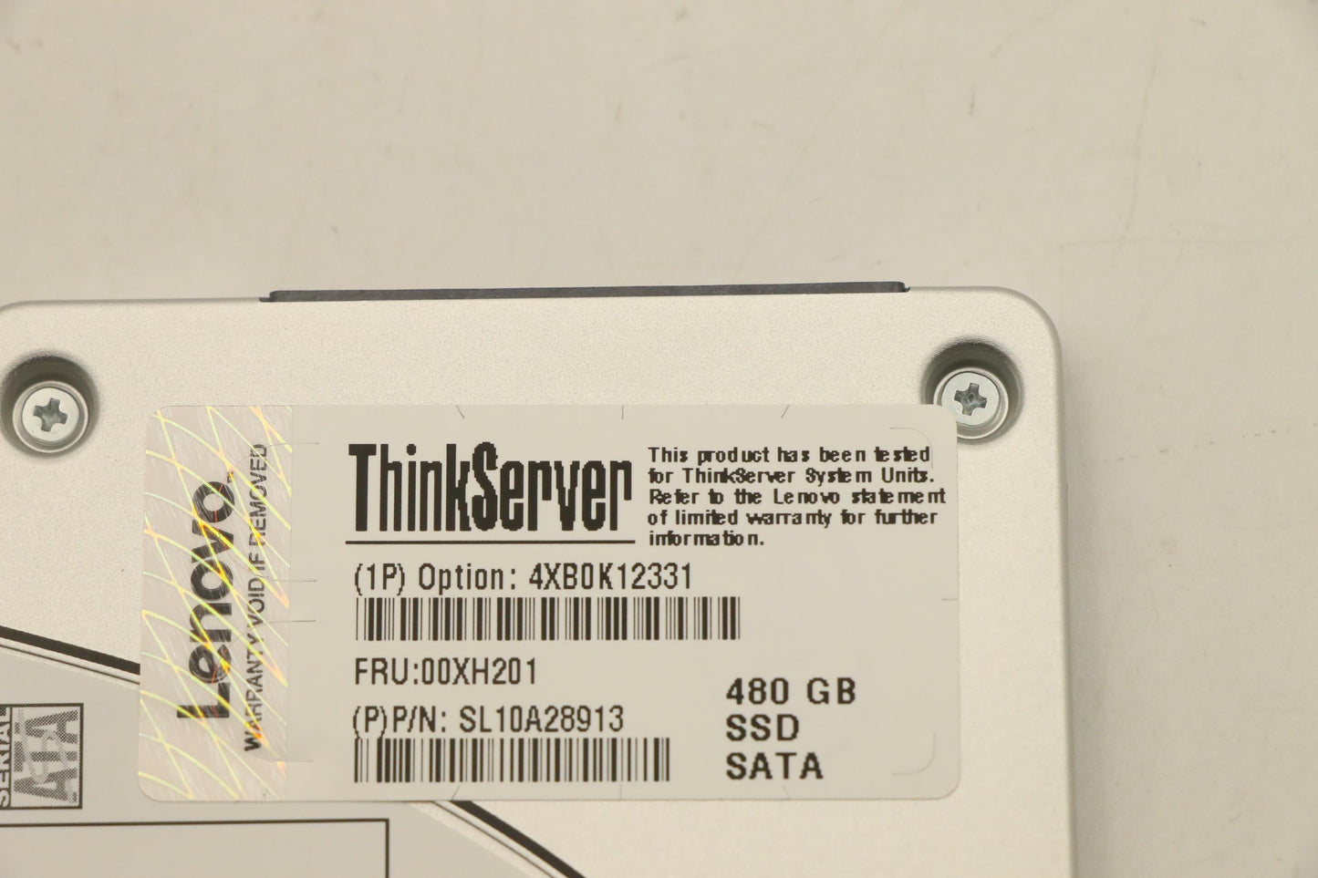 Lenovo Ssd Asm Nhs 480Gb 6Gb Sata 2.5 - 00XH201