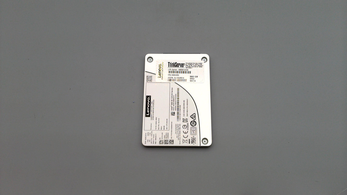 Lenovo Ssd Asm Nhs 960Gb 6Gb Sata 2.5 - 00XH202