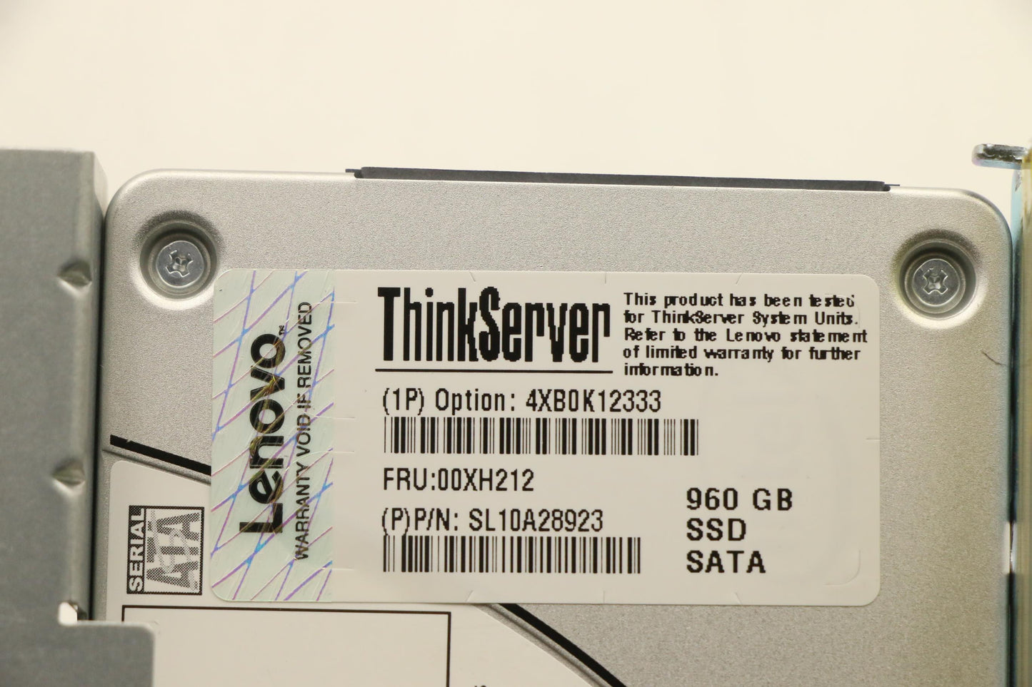 Lenovo Ssd Asm 960G 6G Sata 3.5-Inch - 00XH212