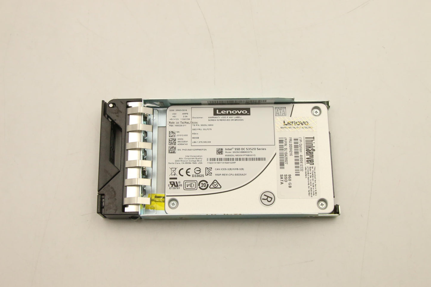 Lenovo Ssd Asm 960G 6G Sata 2.5-Inch - 00XH216