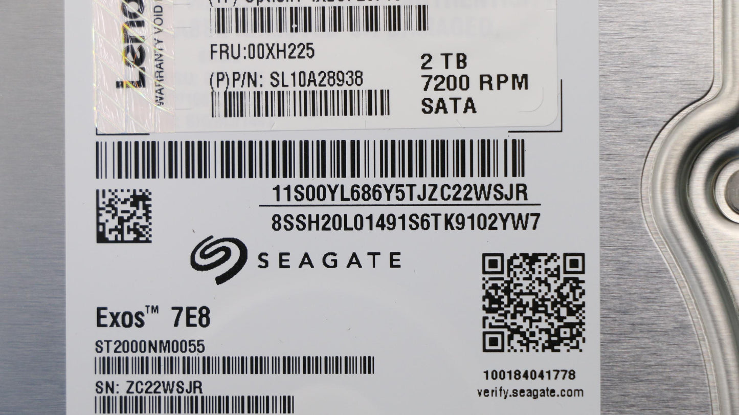 Lenovo Hdd Asm Hs 2Tb Sata 7200 6Gb/S - 00XH225