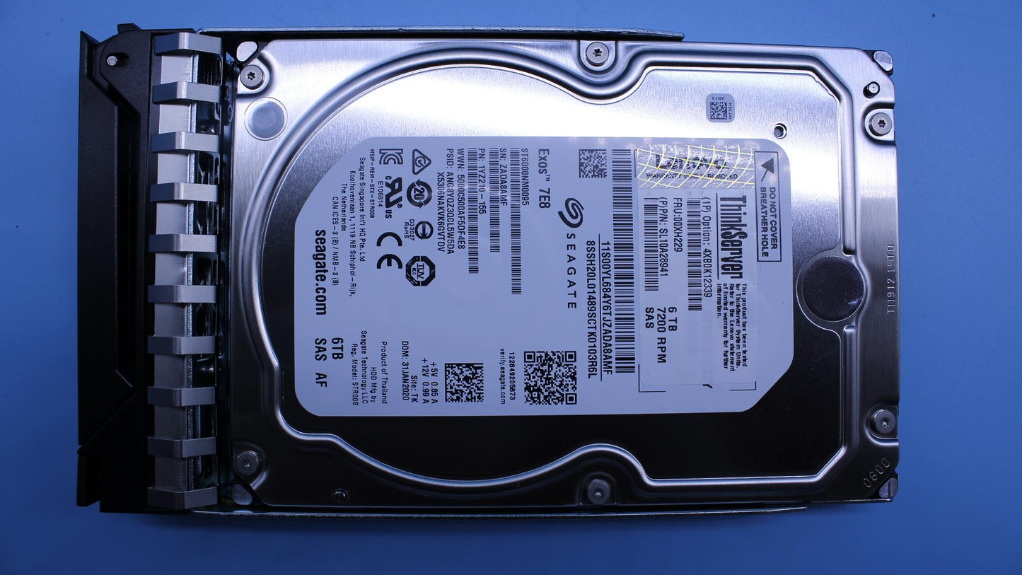 Lenovo Hdd Asm Hs 6Tb Sas 7200 Rpm,12 - 00XH229
