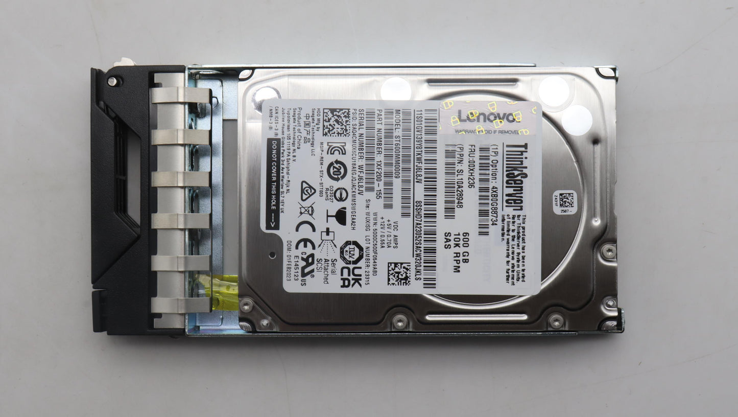 Lenovo Hdd Asm Hs 600Gb Sas 10K 12Gb/ - 00XH236