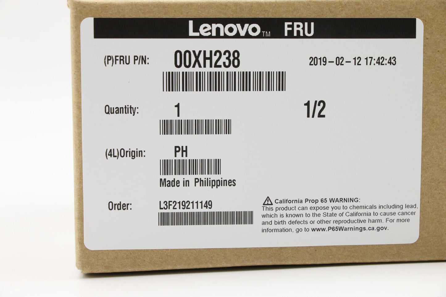 Lenovo Hdd Asm Hs 1.2Tb Sas 10K, 12Gb - 00XH238