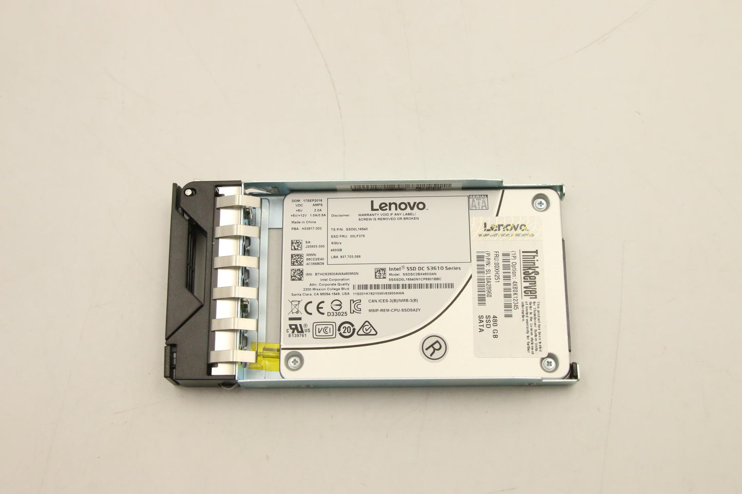 Lenovo Ssd Asm Hs 480Gb 6Gb Sata 2.5- - 00XH251