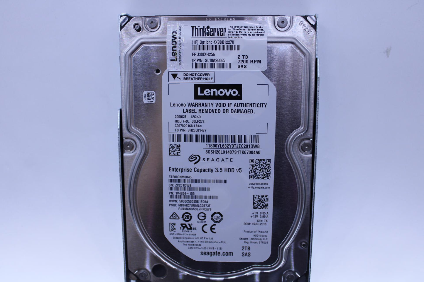 Lenovo Hdd Asm Hs 2Tb Sas 7200 12G 3. - 00XH256