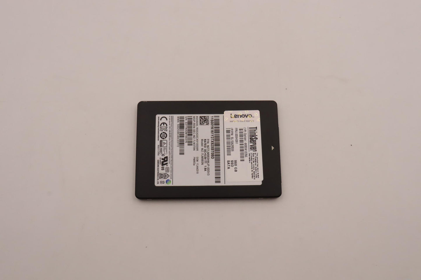 Lenovo Ssd Asm Nhs 960Gb 6Gb Sata 2.5 - 00XH281