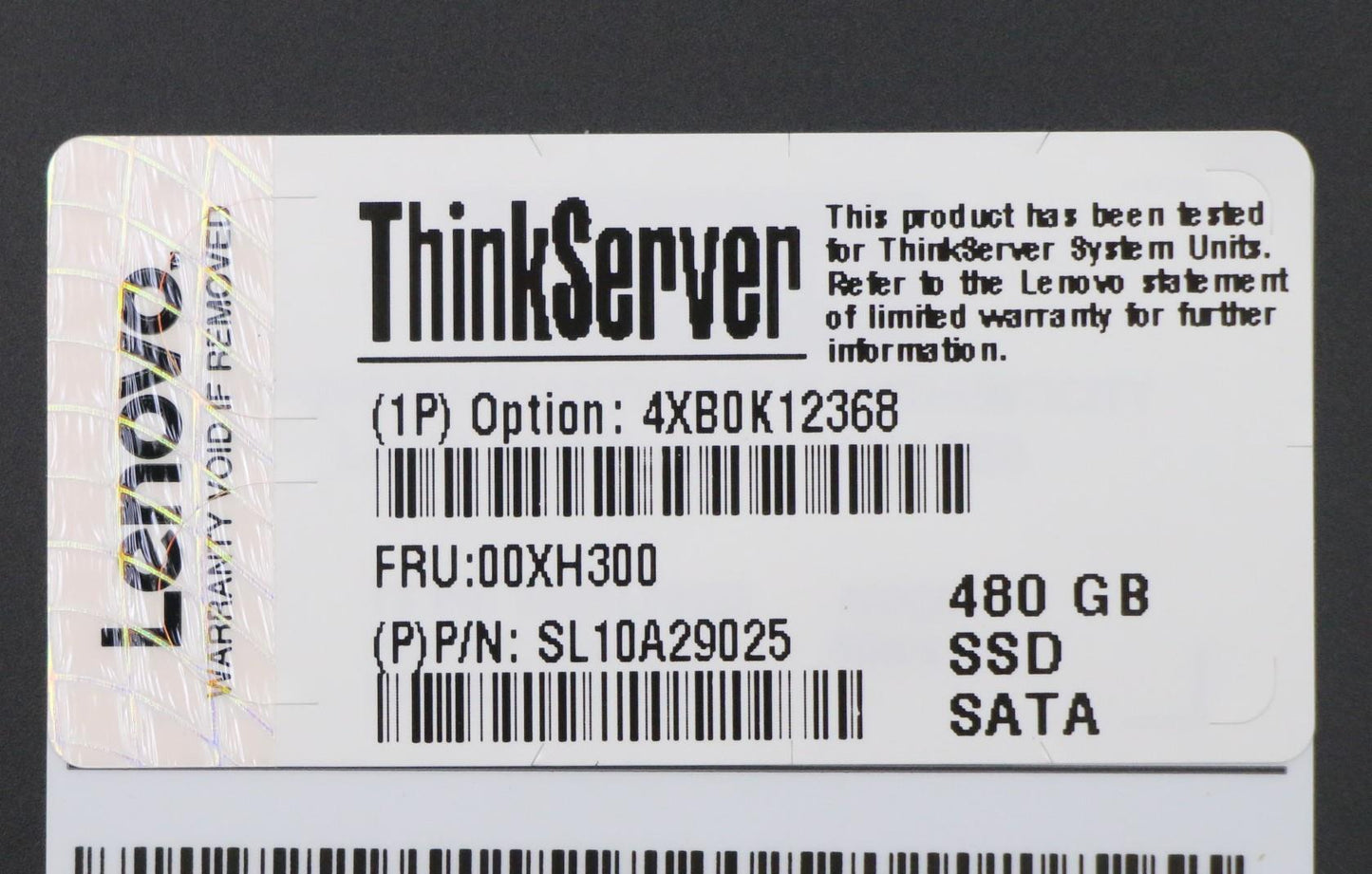 Lenovo Nhs480Gpm863A6Gsataw/35 - 00XH300