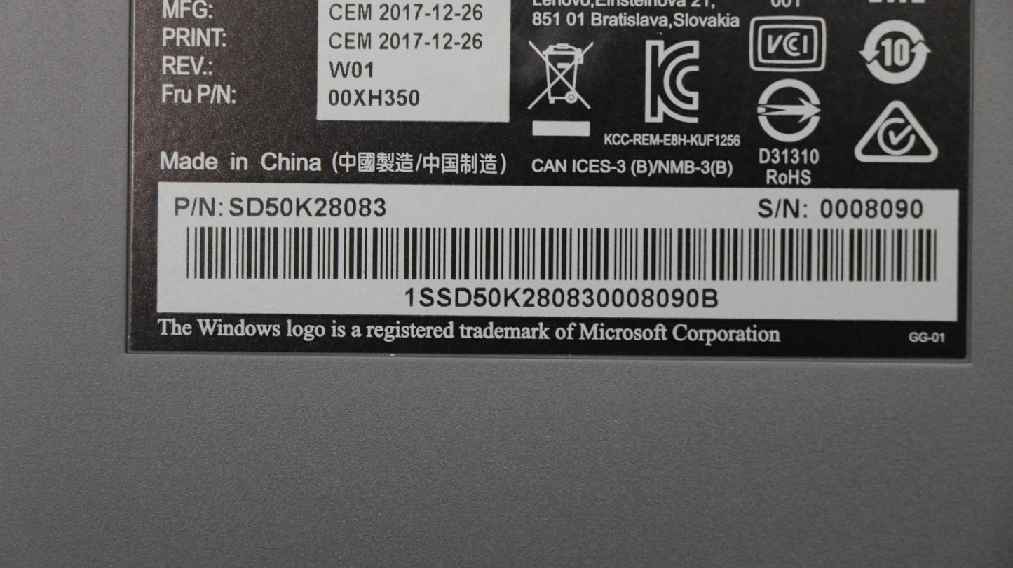Lenovo Kb Keyboards External - 00XH350