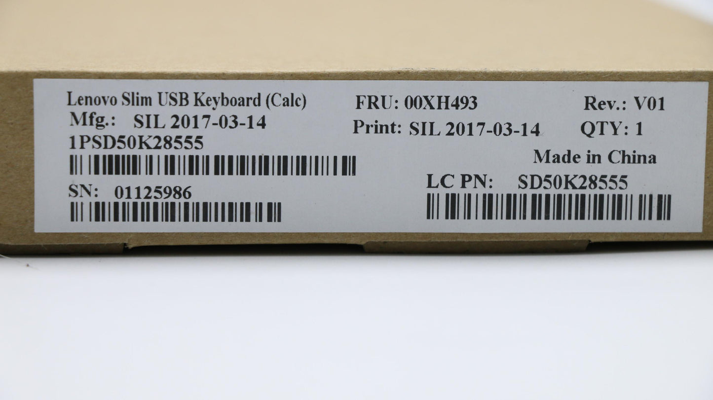 Lenovo Kb Keyboards External - 00XH493