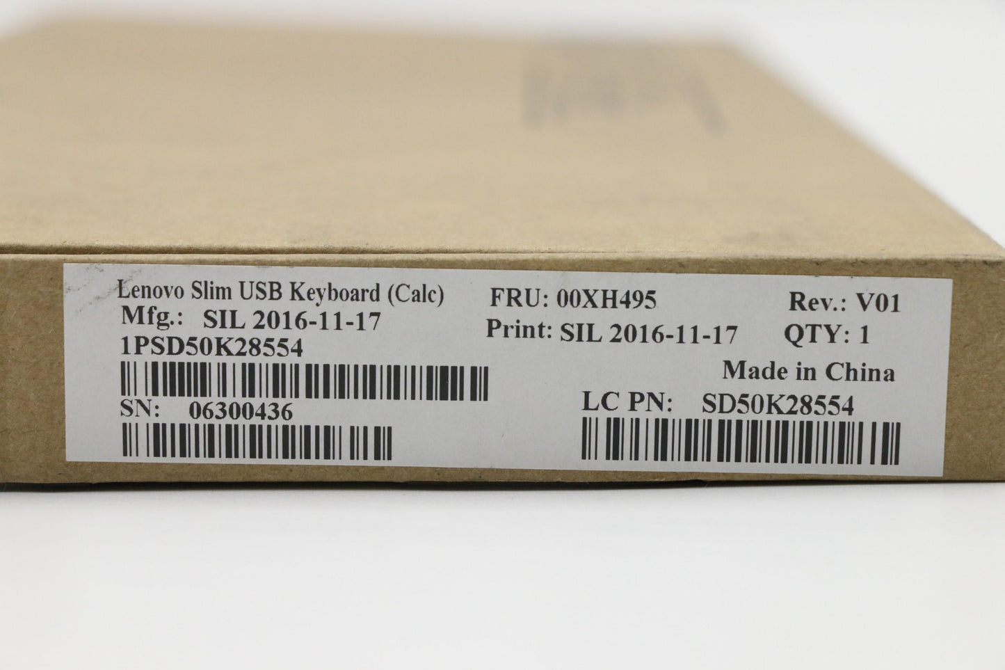 Lenovo Kb Keyboards External - 00XH495