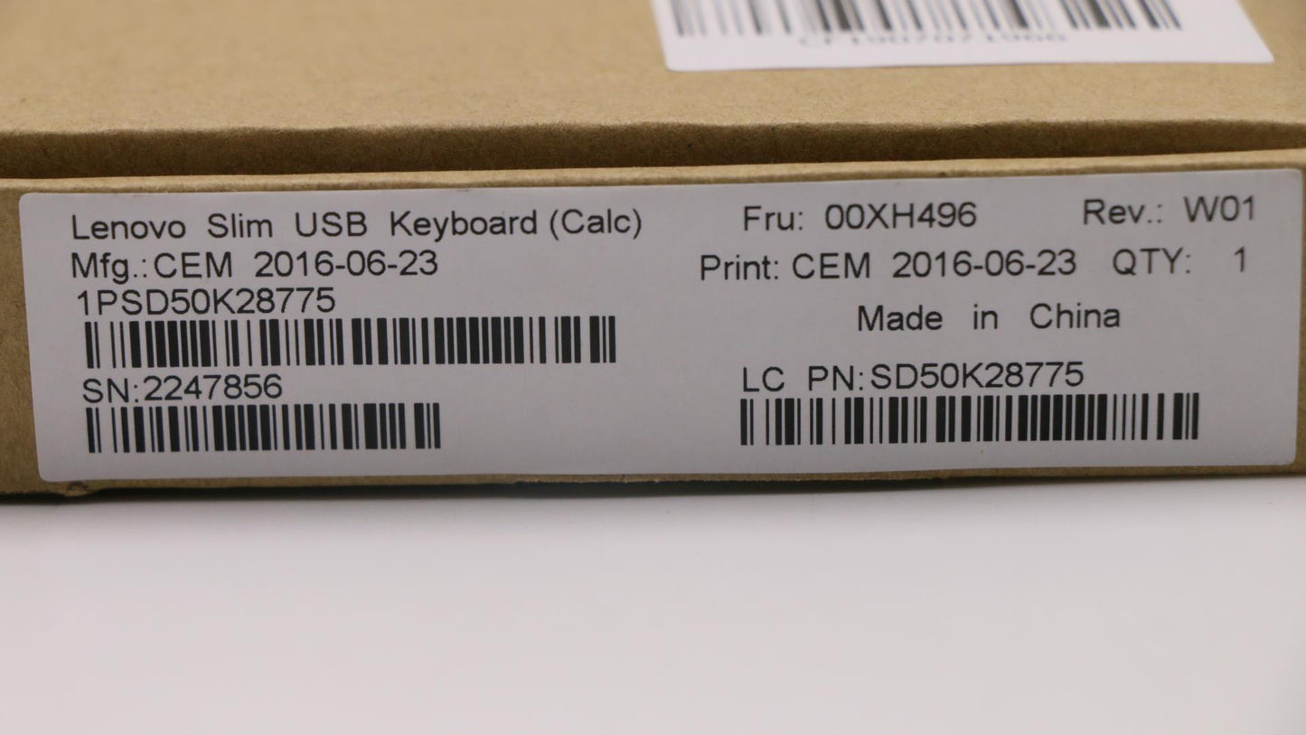 Lenovo Kb Keyboards External - 00XH496