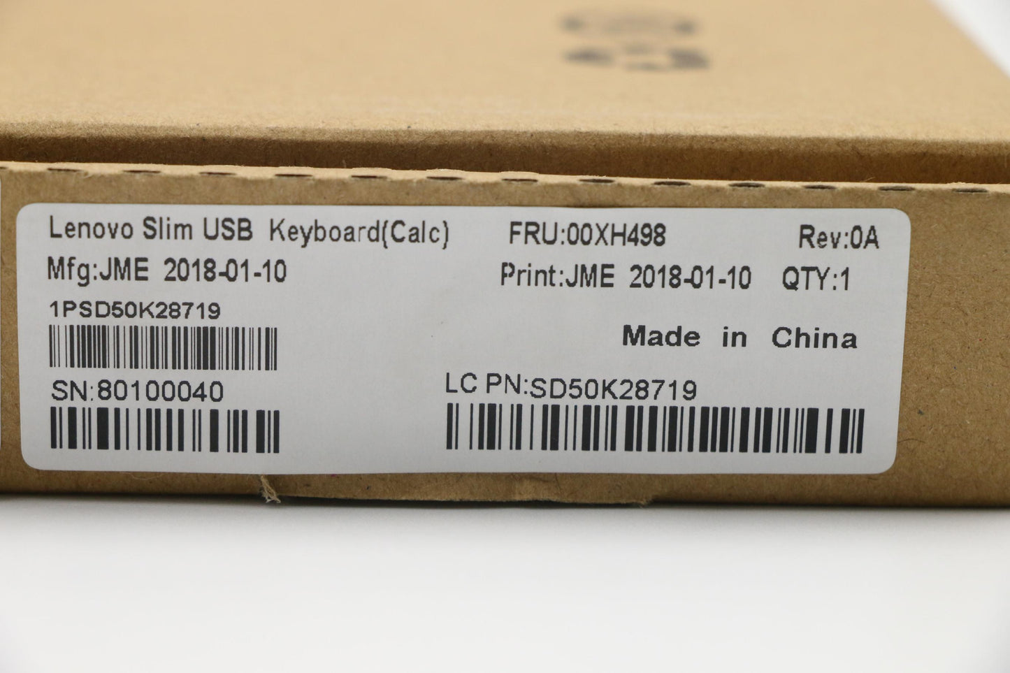 Lenovo Kb Keyboards External - 00XH498