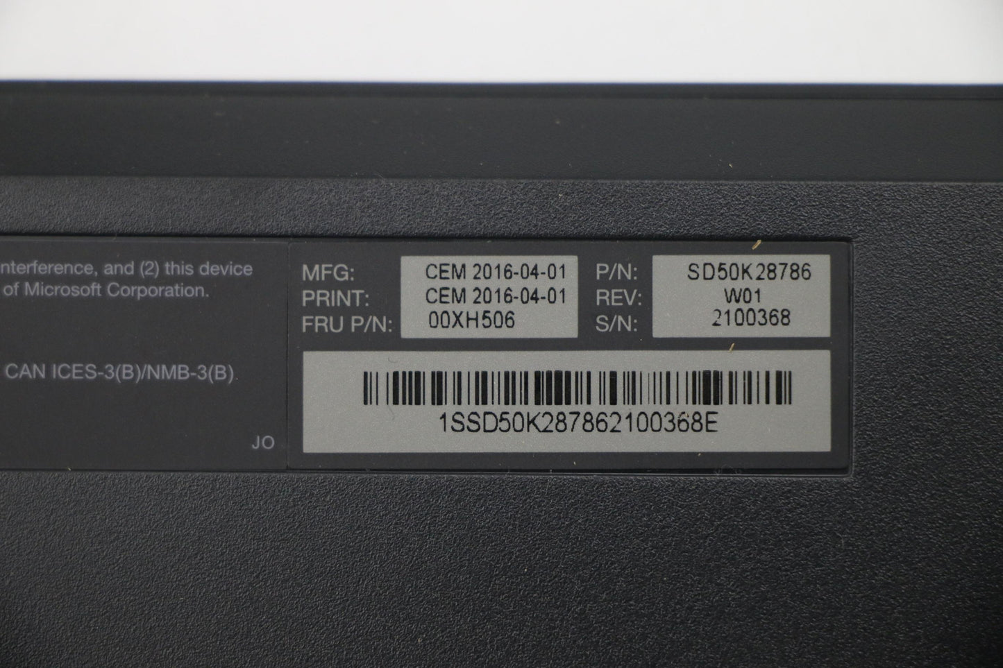 Lenovo Kb Keyboards External - 00XH506