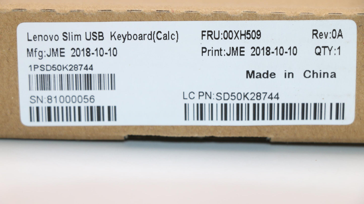 Lenovo Kb Keyboards External - 00XH509