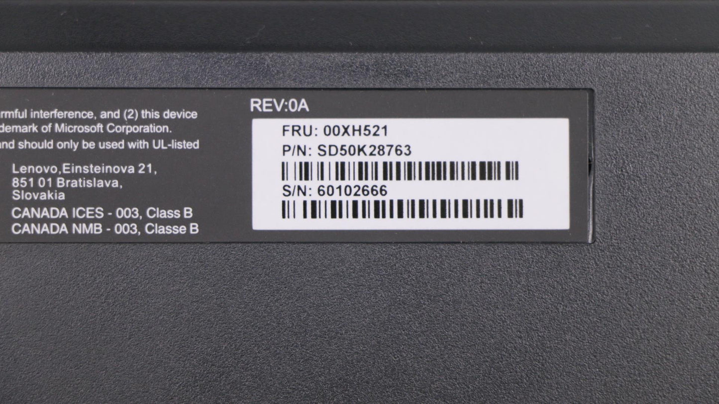 Lenovo Kb Keyboards External - 00XH521