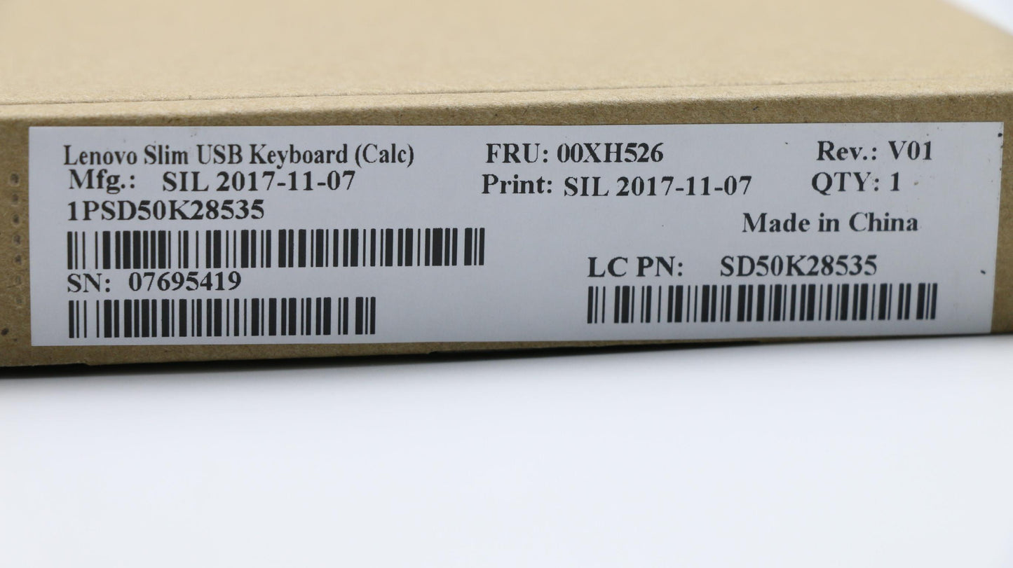 Lenovo Kb Keyboards External - 00XH526