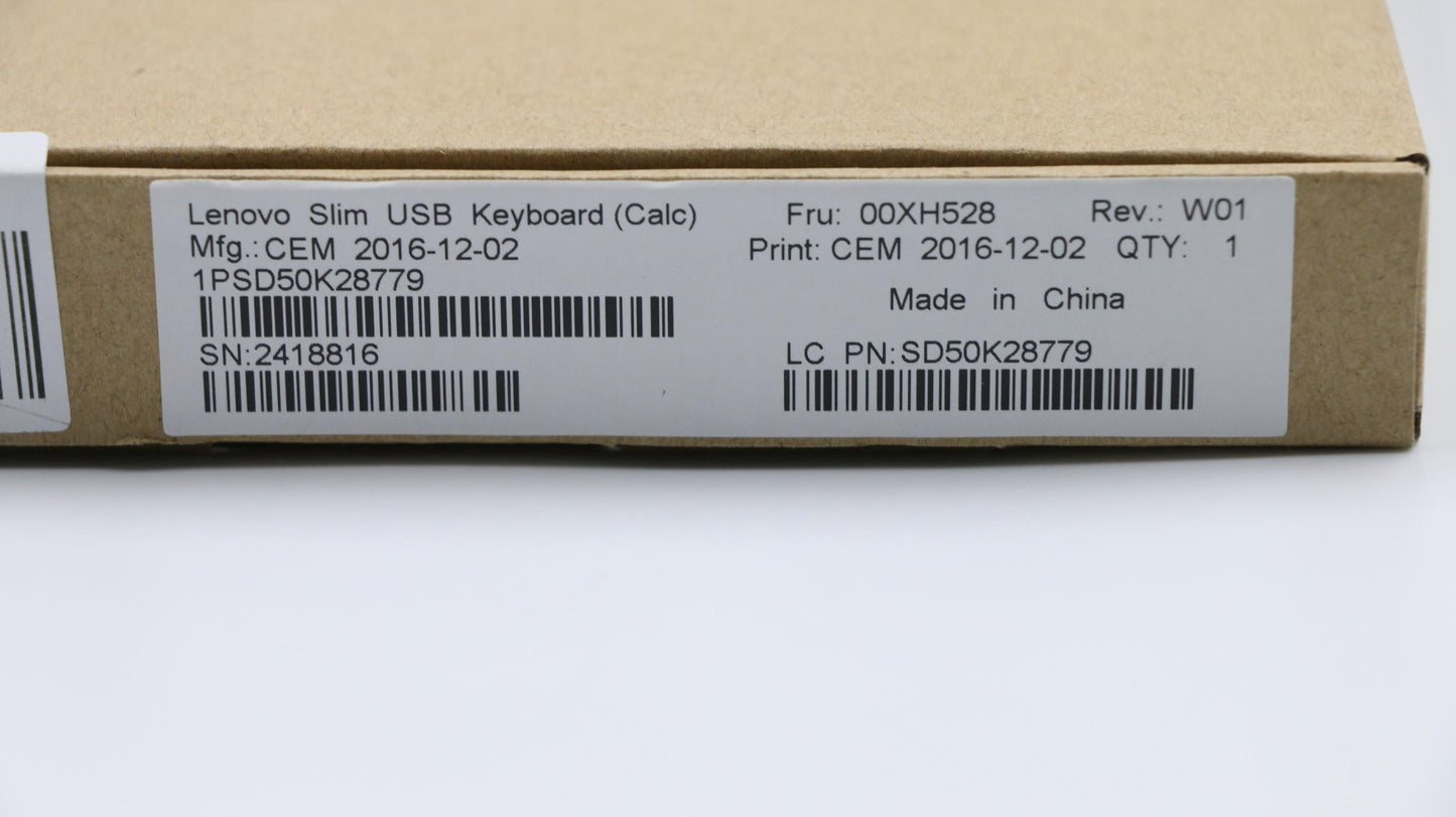 Lenovo Kb Keyboards External - 00XH528
