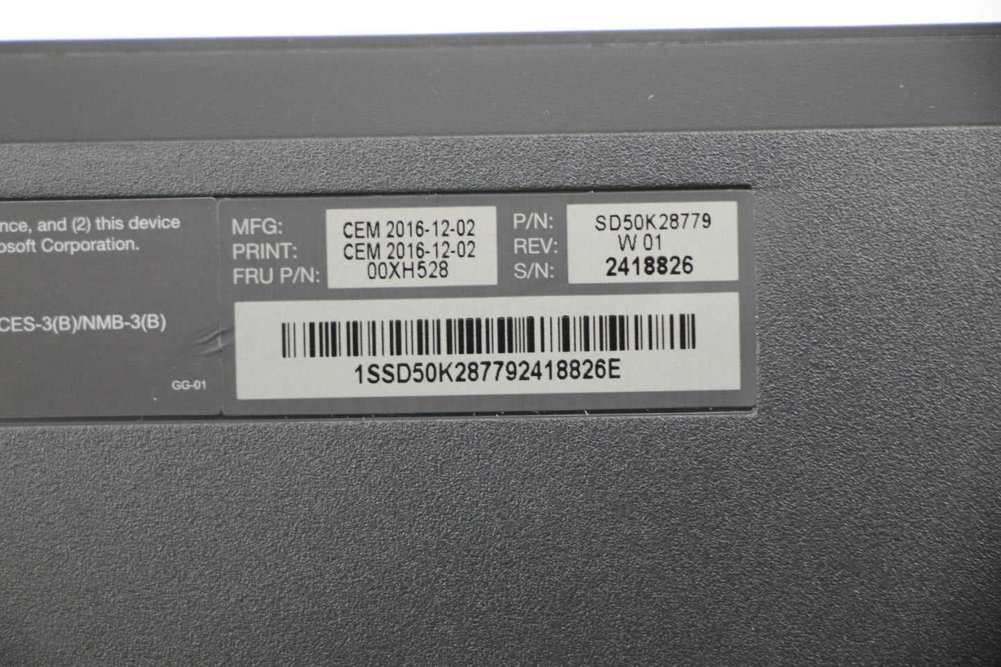 Lenovo Kb Keyboards External - 00XH528