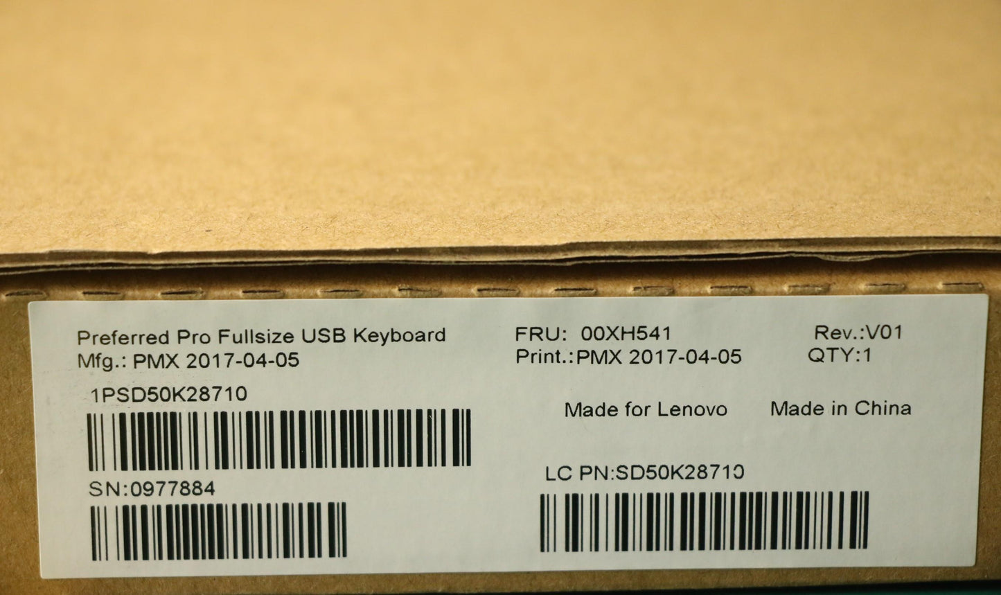 Lenovo Kb Keyboards External - 00XH541