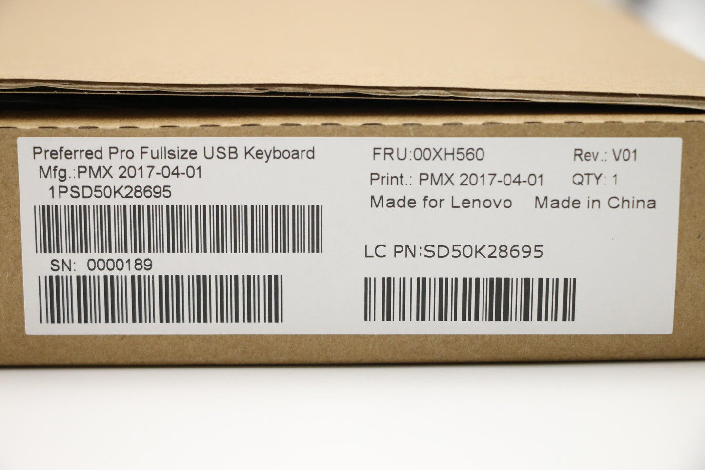Lenovo Kb Keyboards External - 00XH560