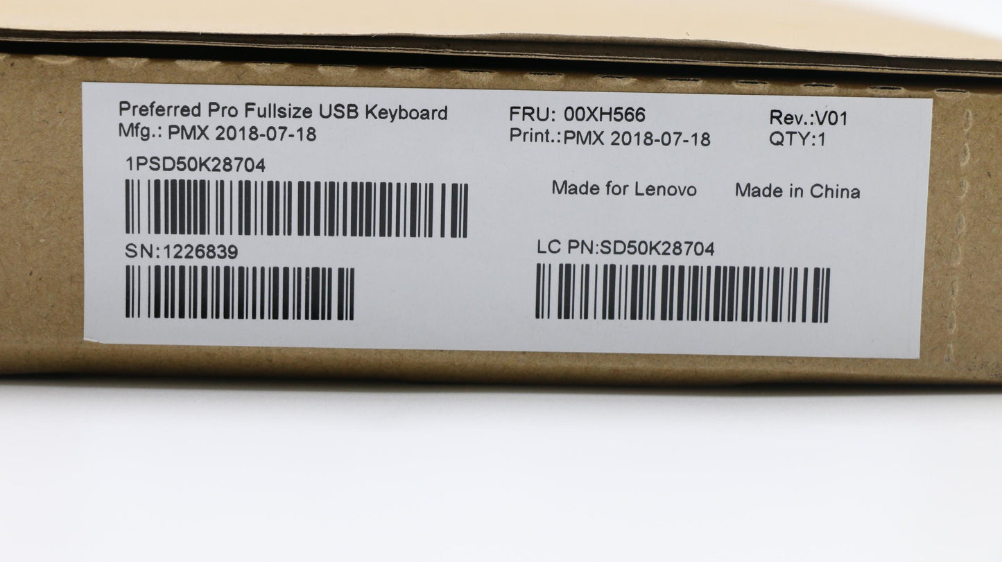 Lenovo Kb Keyboards External - 00XH566