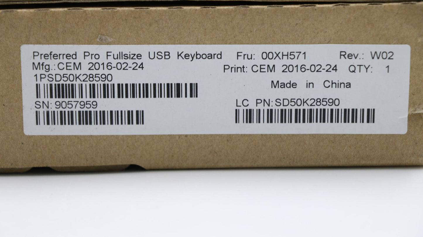 Lenovo Kb Keyboards External - 00XH571