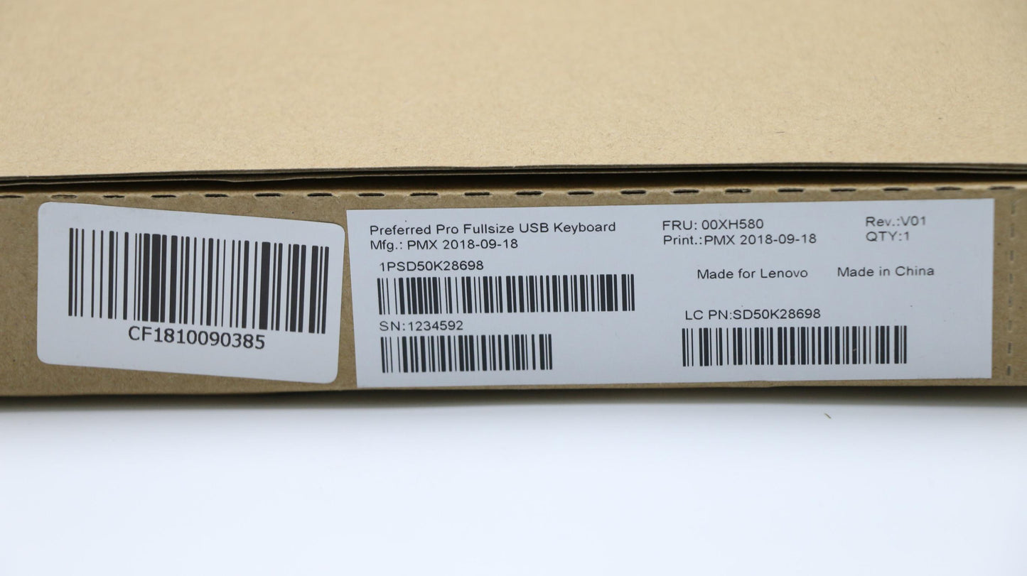 Lenovo Kb Keyboards External - 00XH580
