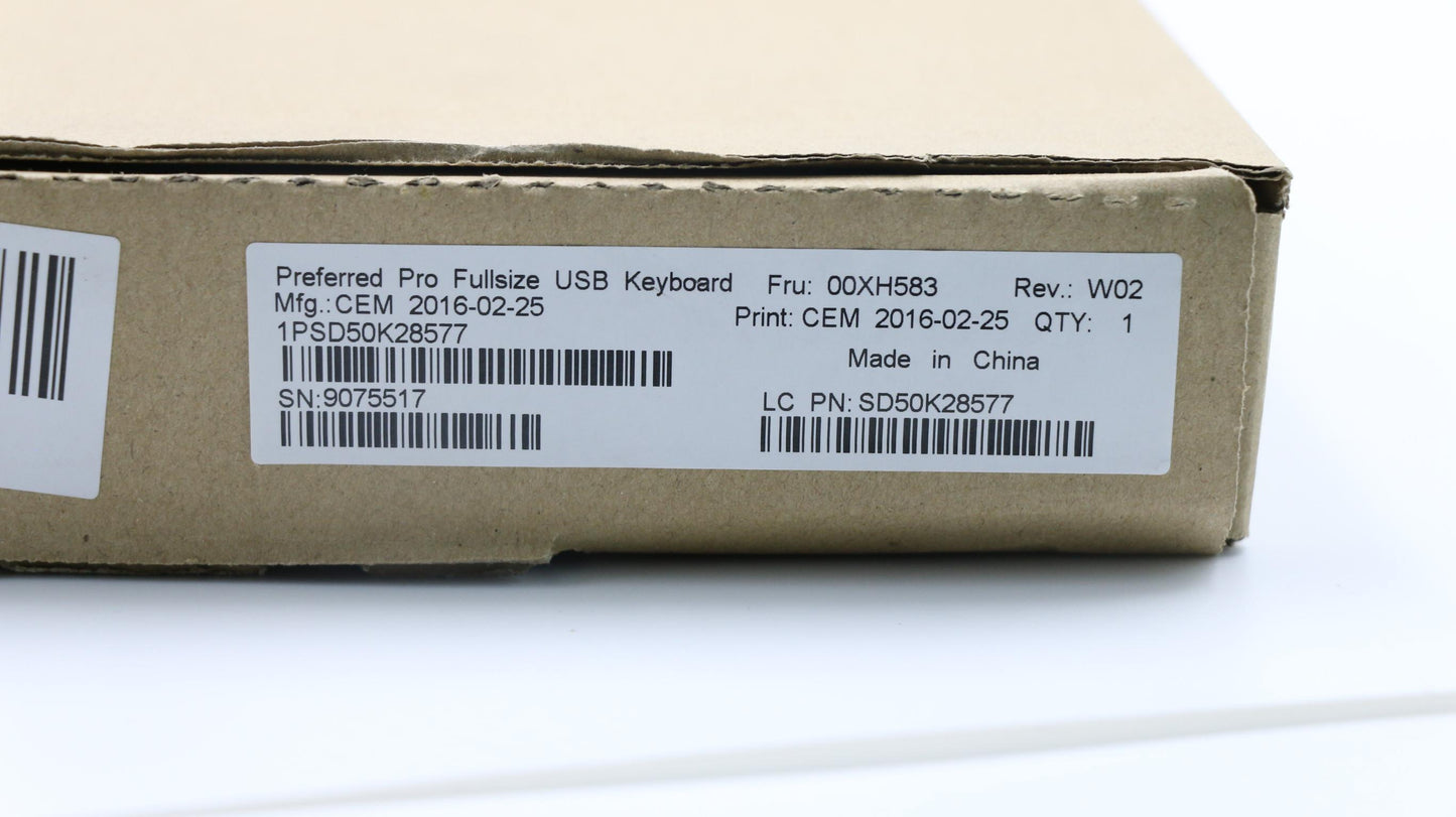Lenovo Kb Keyboards External - 00XH583