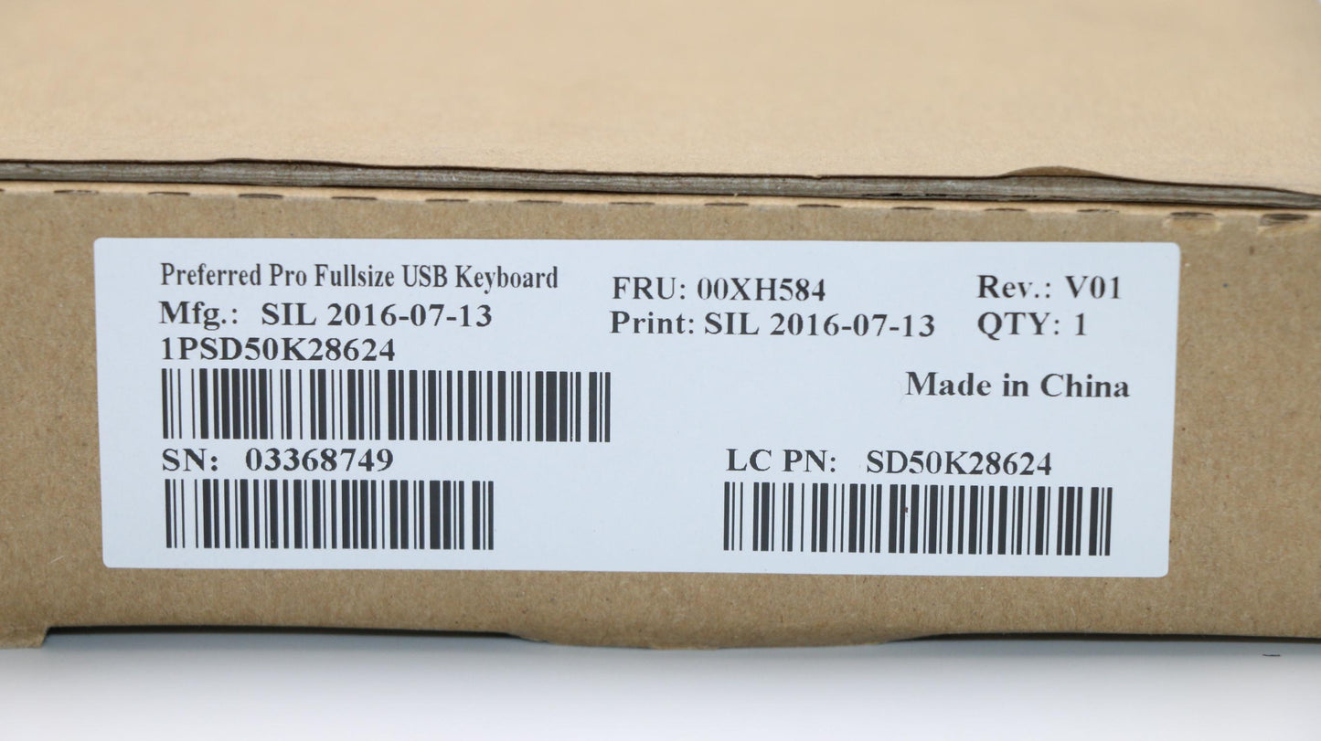 Lenovo Kb Keyboards External - 00XH584