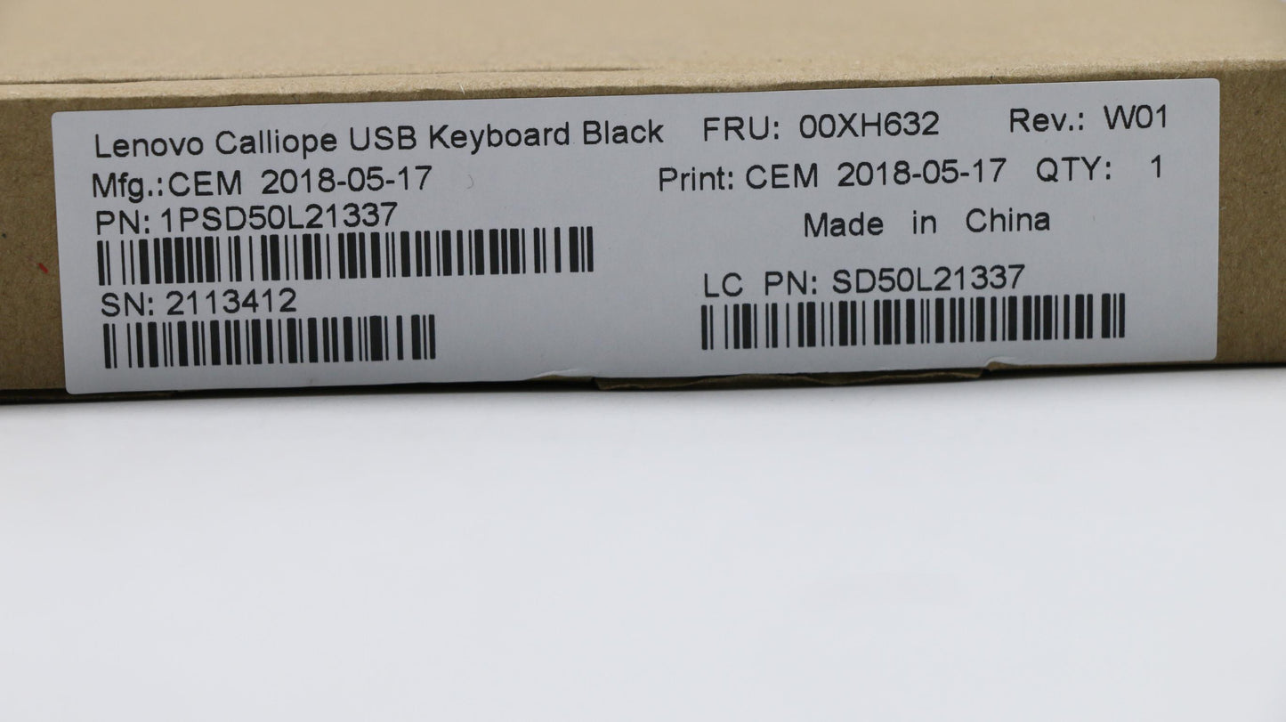 Lenovo 00XH632 Kb Keyboards External