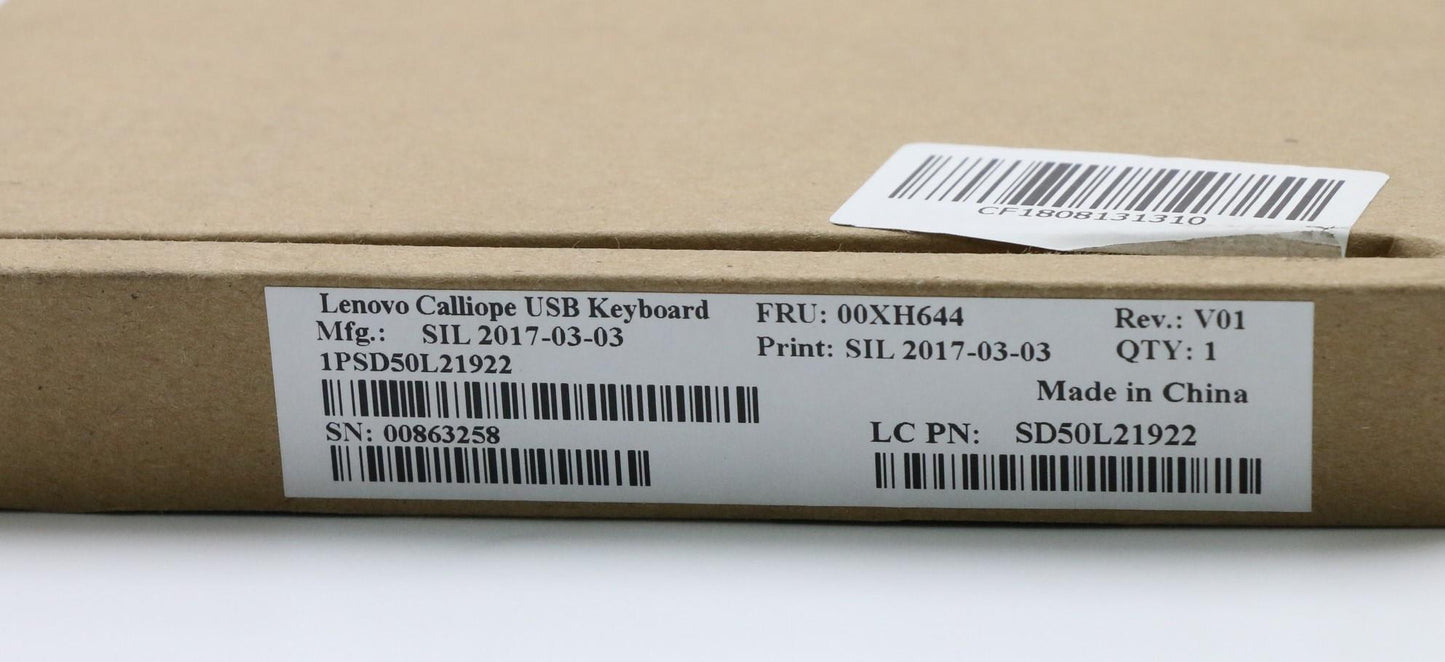 Lenovo Usb,Calliope,Kb,Wh,Tc/Eng - 00XH644