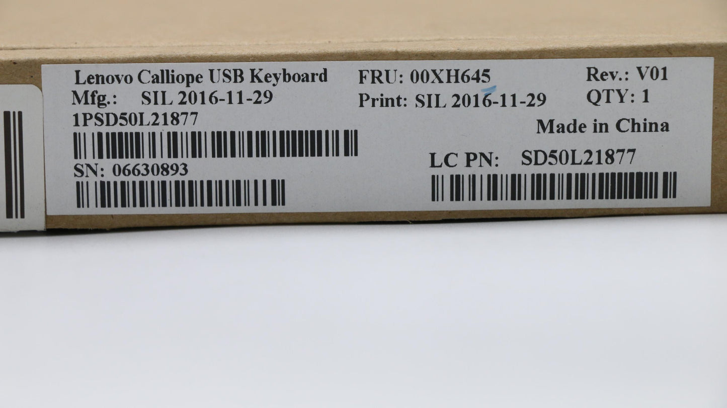 Lenovo Usb,Calliope,Kb,Wh,Cze - 00XH645