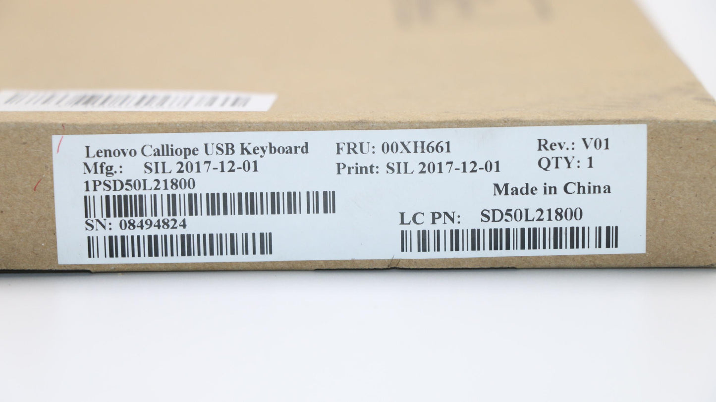 Lenovo Usb Calliope Kb Wh La Spa - 00XH661