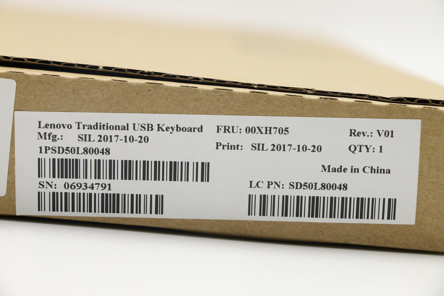 Lenovo Usb Trdtnl Kb Bk Hbw - 00XH705