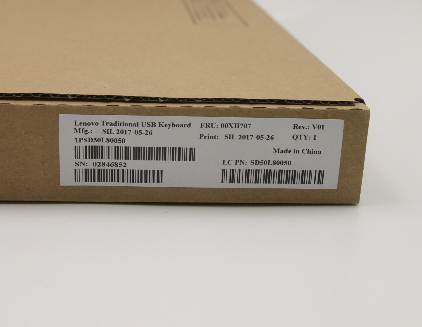 Lenovo Usb Trdtnl Kb Bk Ild - 00XH707