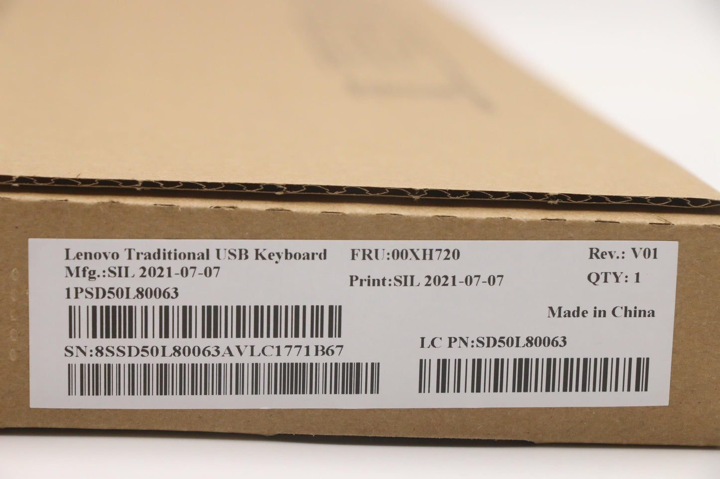 Lenovo Liteon Sk8827 Usb Kb Blk Sp - 00XH720
