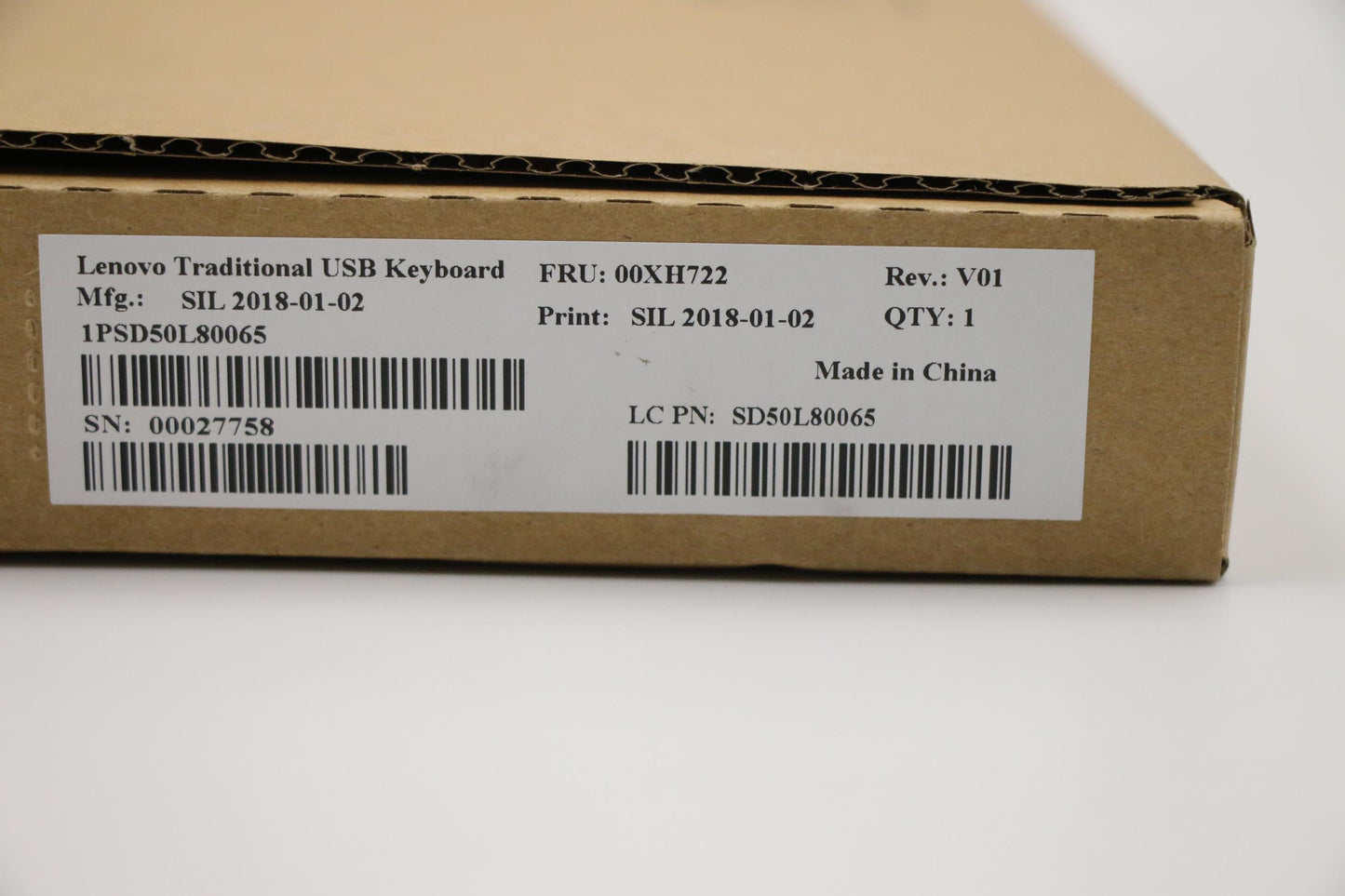 Lenovo Liteon Sk8827 Usb Kb Blk Sw-F- - 00XH722